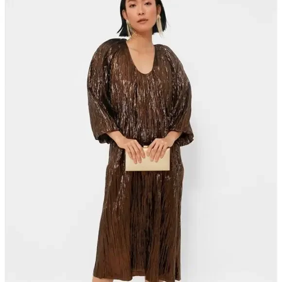Tuckernuck | Dresses | Tuckernuck Hyacinth House Bronze Metallic Dorinda Plisse Dress Nwt Size Small | Poshmark Tuckernuck | Dresses | Tuckernuck Hyacinth House Bronze Metallic Dorinda Plisse Dress Nwt Size Small | Poshmark